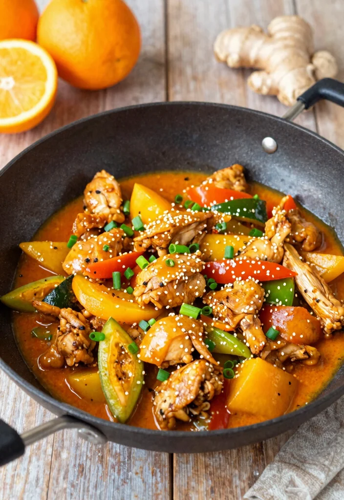 17 High Protein Chicken Meal Prep Recipes for Athletes - 15. Orange Chicken Stir-Fry 1