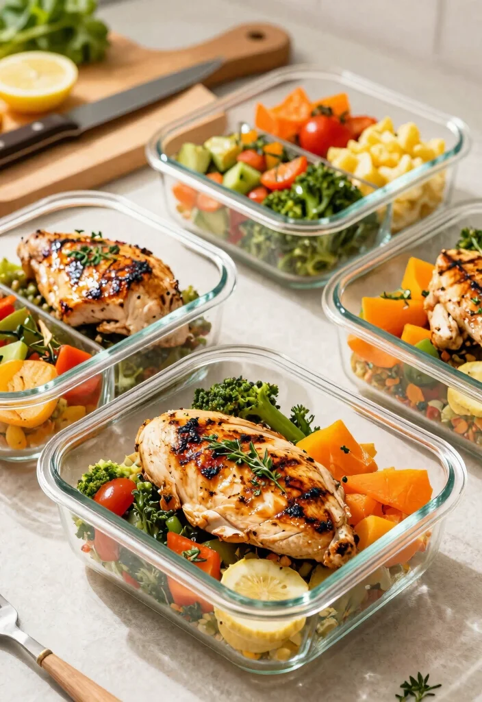 17 High Protein Low Carb Meal Prep Recipes - 1. Grilled Chicken and Veggie Bowls 1