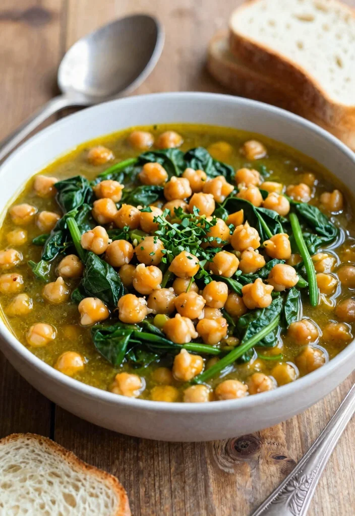 17 High Protein Low Carb Meal Prep Recipes - 11. Spicy Chickpea and Spinach Stew 1
