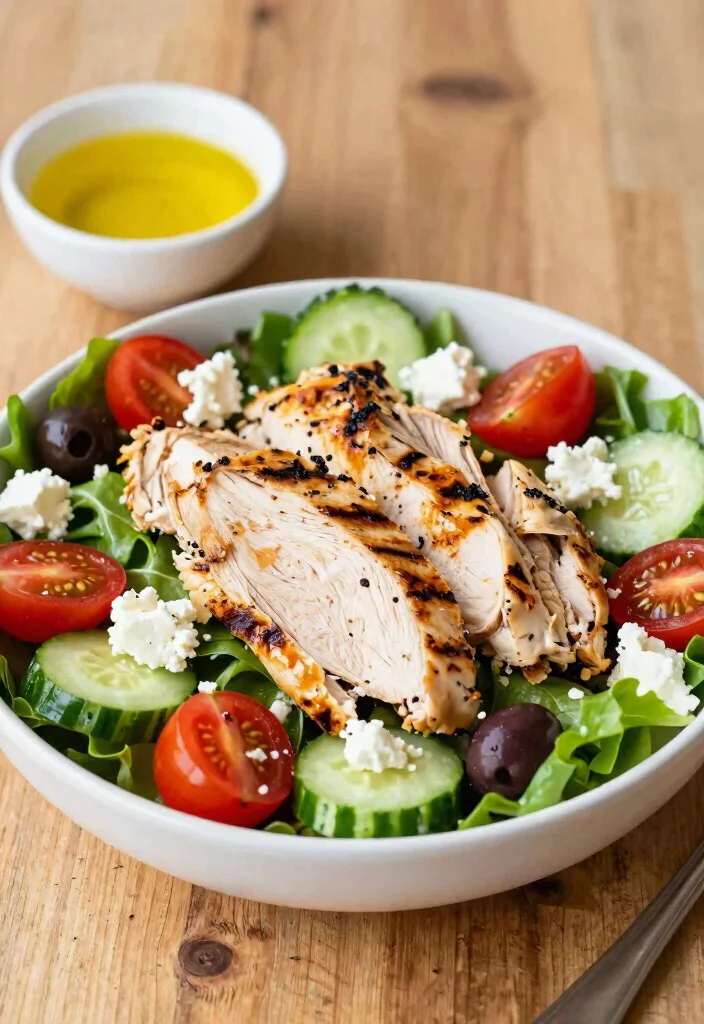 17 High Protein Low Carb Meal Prep Recipes - 8. Greek Chicken Salad 1