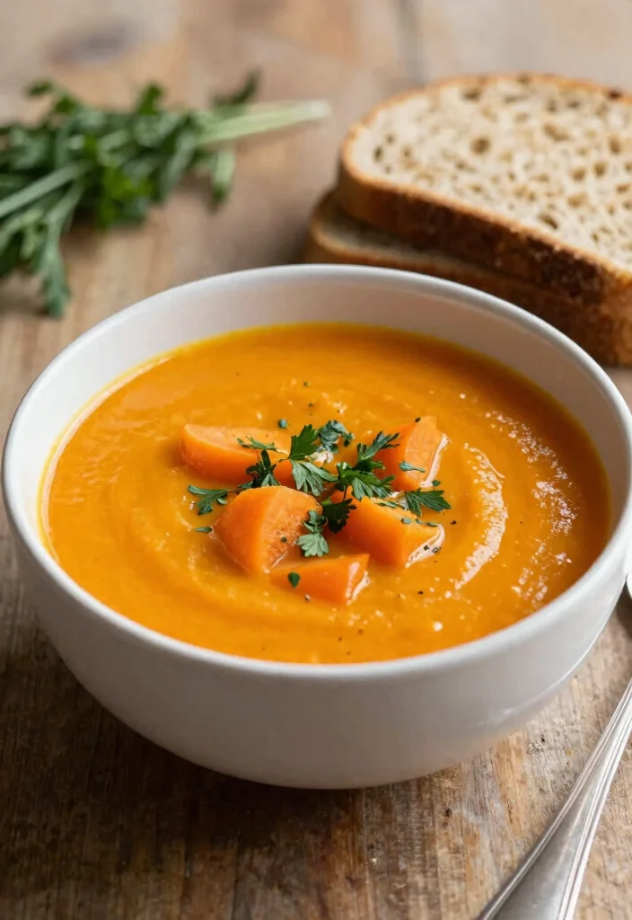 17 Low Cholesterol Meal Prep Recipes for Heart Health - 11. Carrot and Ginger Soup 1