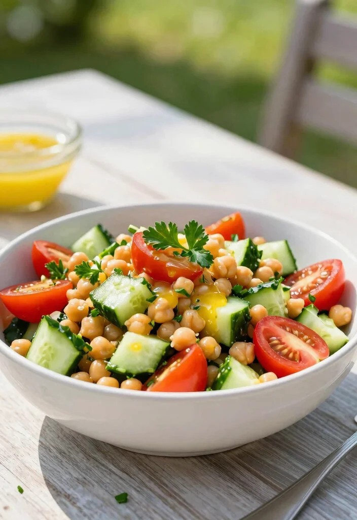 17 Low Cholesterol Meal Prep Recipes for Heart Health - 2. Mediterranean Chickpea Salad 1