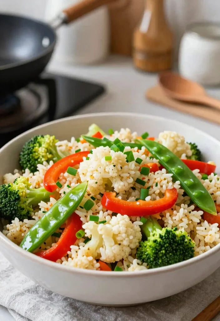 17 Low Cholesterol Meal Prep Recipes for Heart Health - 4. Cauliflower Rice Stir-Fry 1