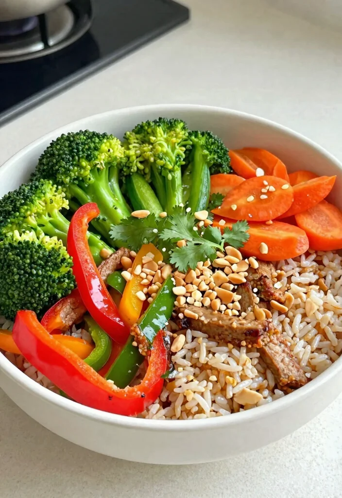 17 Low Cholesterol Meal Prep Recipes for Heart Health - 8. Thai Peanut Tempeh Bowls 1