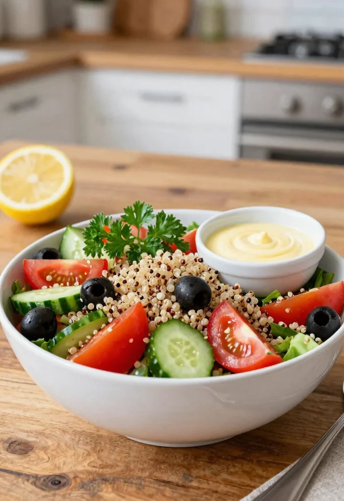 17 Salad Meal Prep Recipes for the Week - 1. Quinoa Mediterranean Salad 1