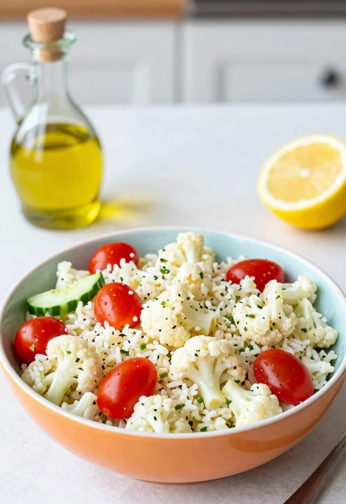 17 Salad Meal Prep Recipes for the Week - 10. Cauliflower Rice Salad 1