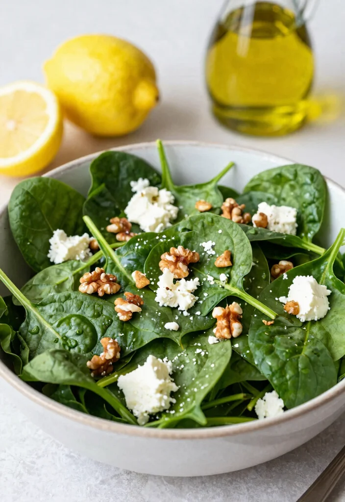 17 Salad Meal Prep Recipes for the Week - 15. Spinach and Feta Salad 1