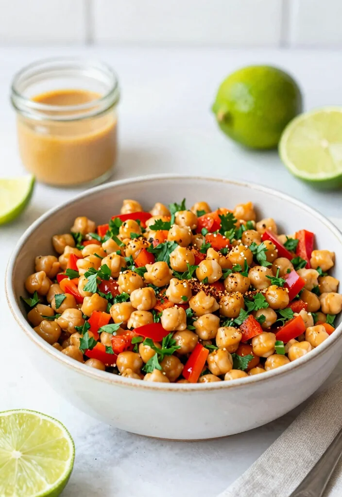17 Salad Meal Prep Recipes for the Week - 2. Spicy Chickpea Salad 1