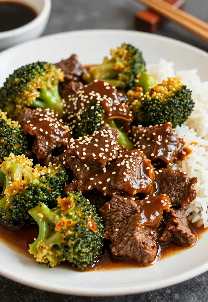 17 Steak And Broccoli Stir Fry Recipes At Home - 10. Beef and Broccoli with Sesame Sauce 1