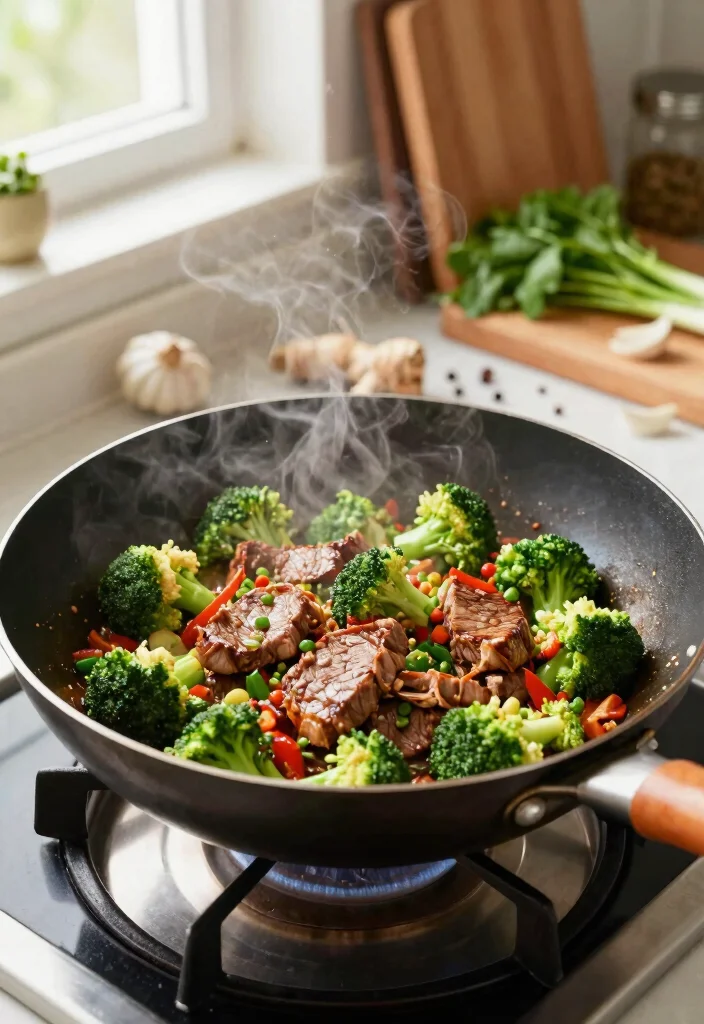 17 Steak And Broccoli Stir Fry Recipes At Home - 2. Garlic and Ginger Steak Stir Fry 1