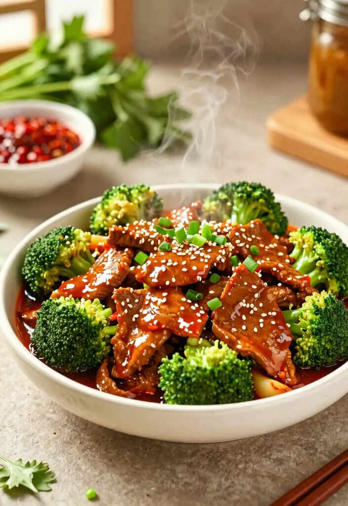 17 Steak And Broccoli Stir Fry Recipes At Home - 3. Spicy Szechuan Steak and Broccoli 1