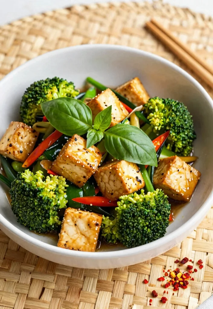 17 Tofu And Broccoli Stir Fry Recipes: Vegan Meal Prep for Busy Professionals - 9. Thai Basil Tofu and Broccoli Stir Fry 1