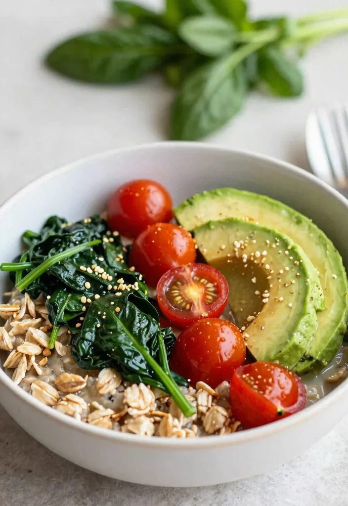 17 Vegan Lunch Meal Prep Recipes for Busy Professionals - 13. Savory Oatmeal Bowl 1