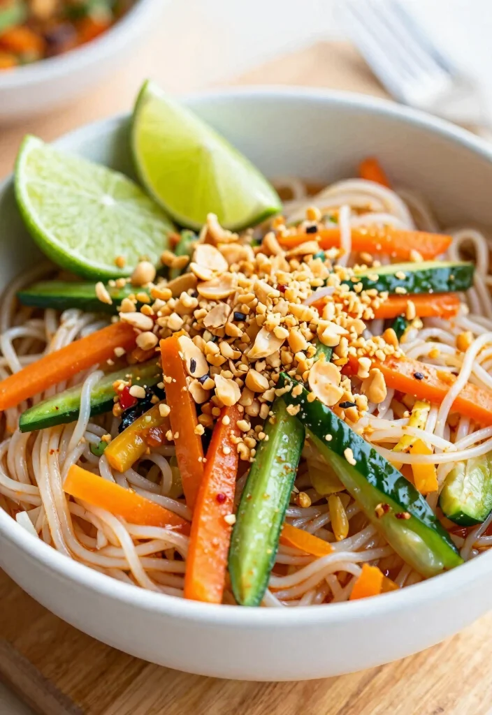 17 Vegan Lunch Meal Prep Recipes for Busy Professionals - 6. Spicy Thai Peanut Noodle Bowl 1