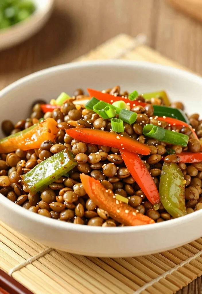 17 Vegan Lunch Meal Prep Recipes for Busy Professionals - 8. Lentil & Veggie Stir-Fry 1
