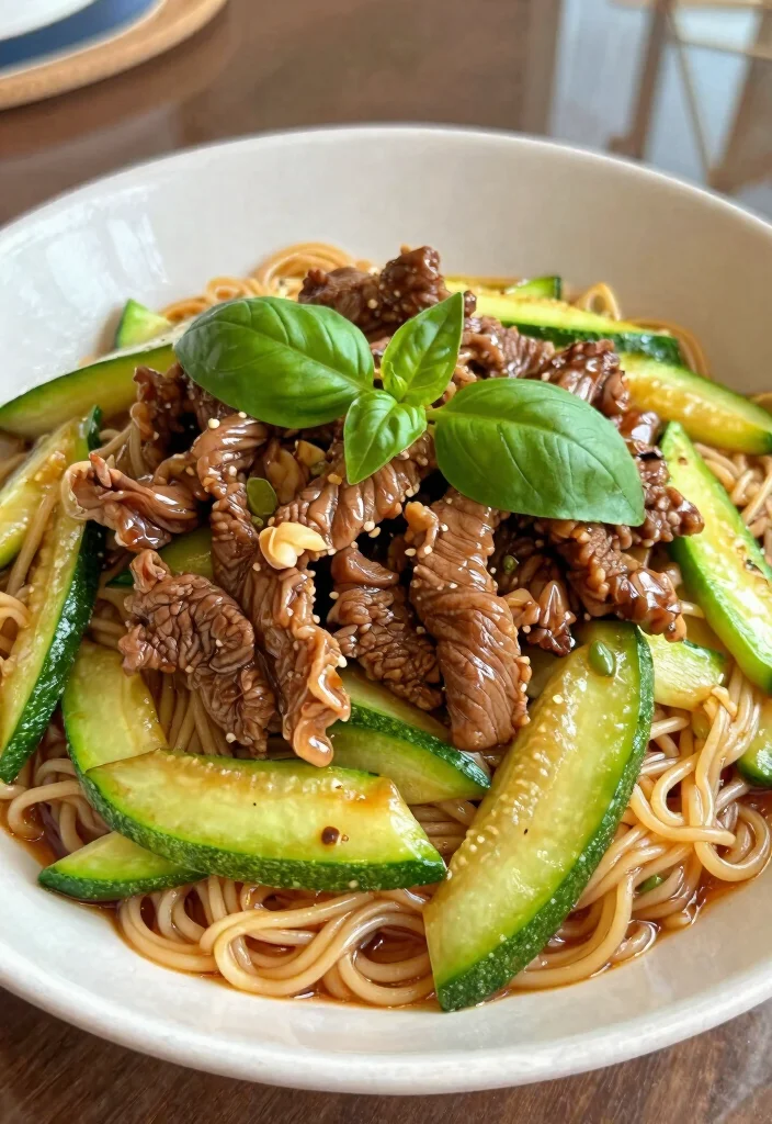 18 Beef Ramen Stir Fry Recipes Full Of Flavor - 10. Beef and Zucchini Ramen Stir Fry 1