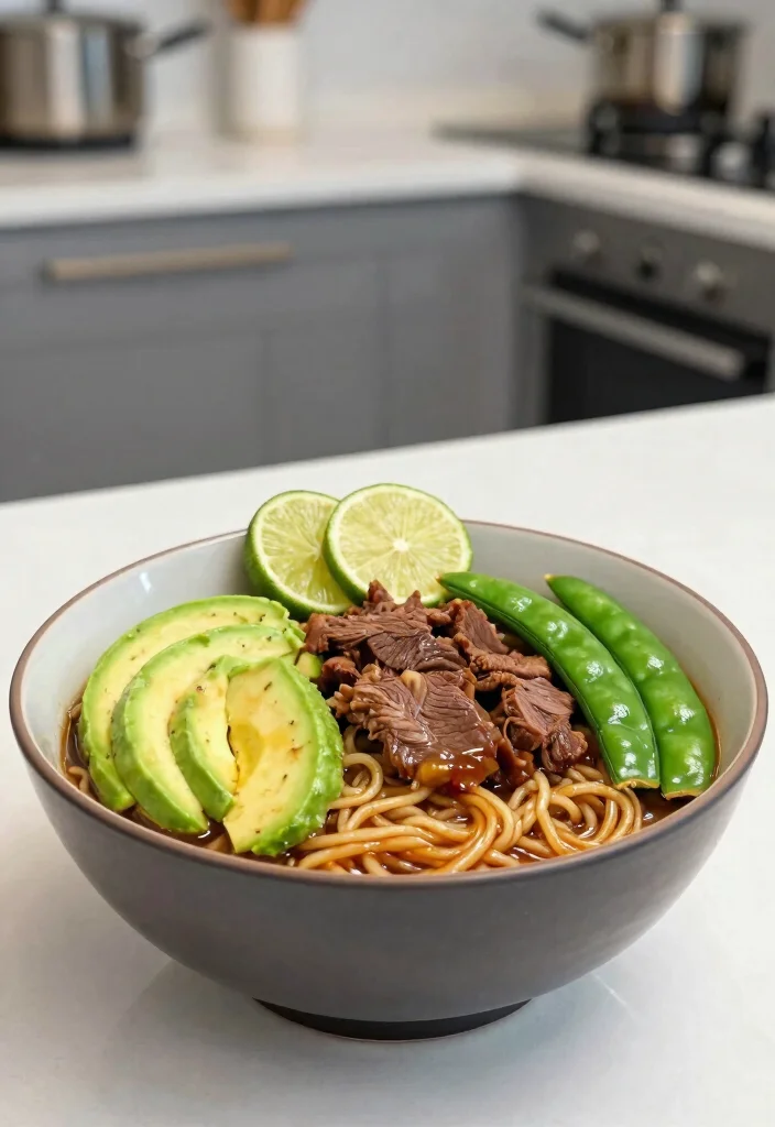 18 Beef Ramen Stir Fry Recipes Full Of Flavor - 16. Beef Ramen Stir Fry with Avocado 1