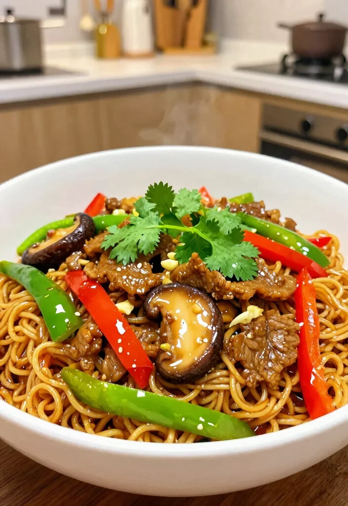 18 Beef Ramen Stir Fry Recipes Full Of Flavor - 3. Garlic Beef Ramen Stir Fry 1