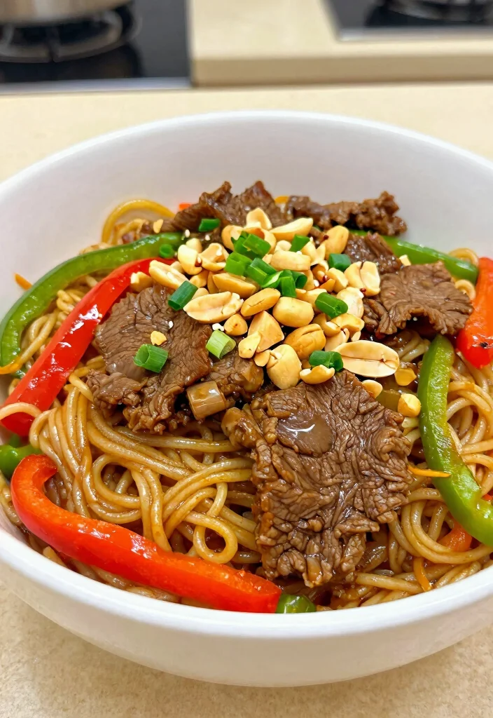 18 Beef Ramen Stir Fry Recipes Full Of Flavor - 5. Beef Ramen Stir Fry with Peanuts 1