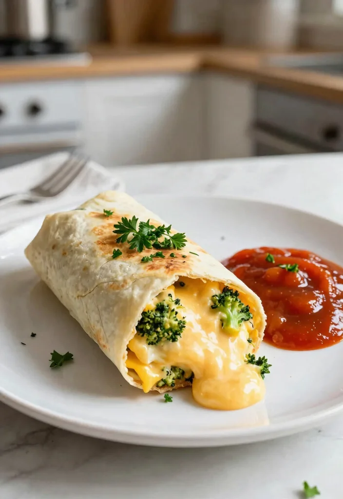 18 Breakfast Burrito Meal Prep Recipes - 11. Broccoli and Cheese Burrito 1