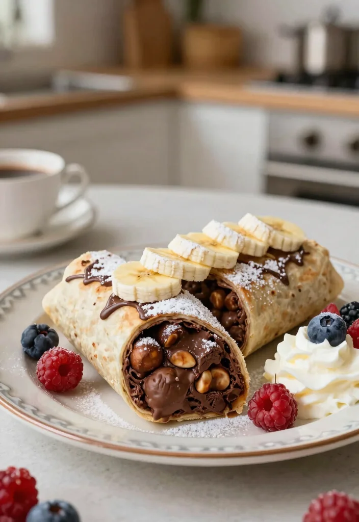 18 Breakfast Burrito Meal Prep Recipes - 15. Chocolate Hazelnut Breakfast Burrito 1