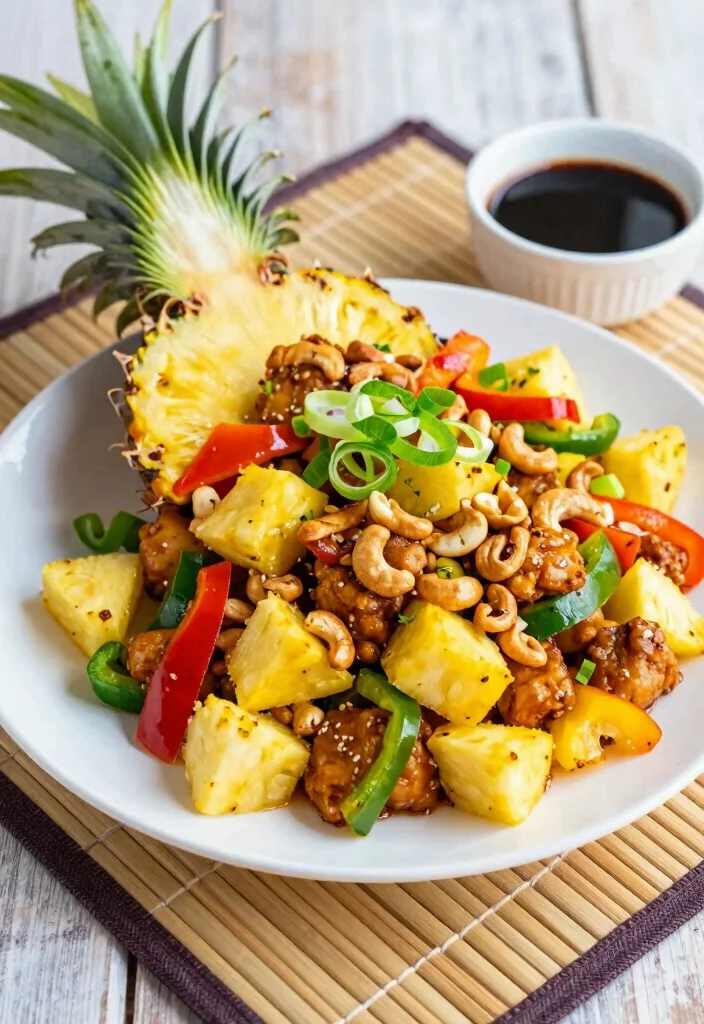 18 Chicken Cashew Stir Fry Recipes With Crunchy Texture - 2. Cashew Chicken with Pineapple 1
