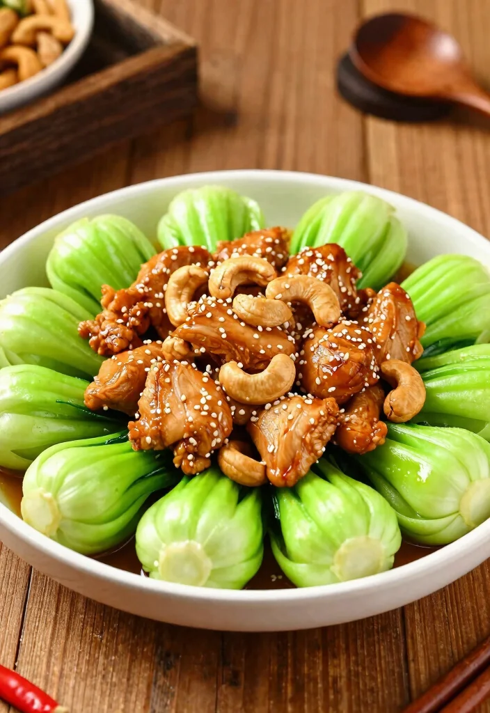 18 Chicken Cashew Stir Fry Recipes With Crunchy Texture - 8. Cashew Chicken with Bok Choy 1