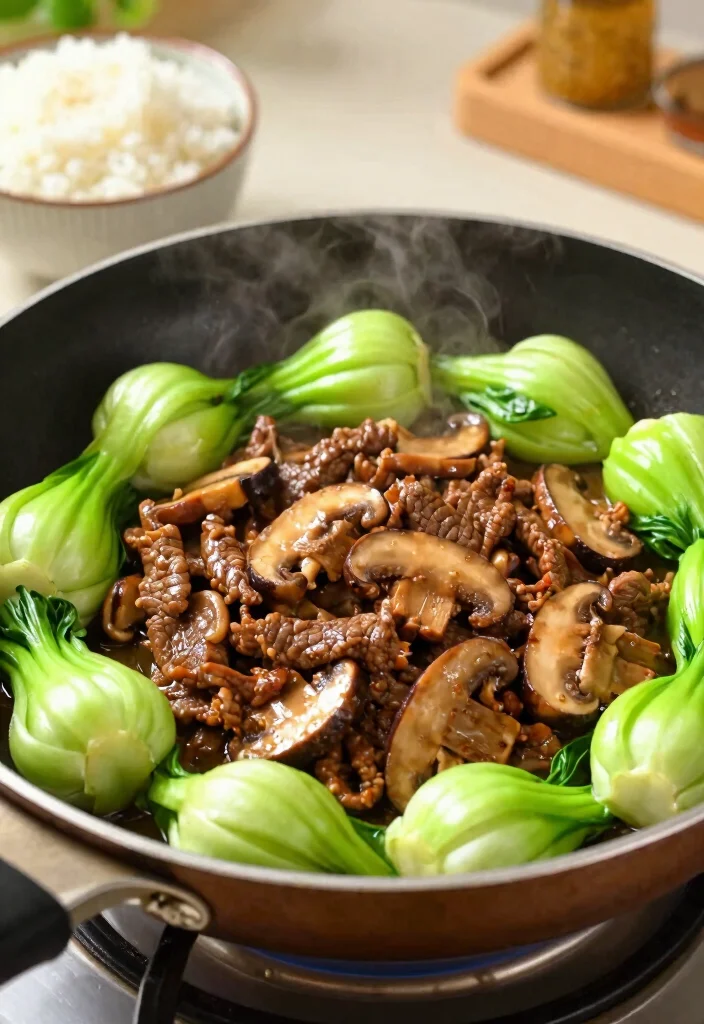 18 Easy Soy Sauce Beef Stir Fry Recipes - 13. Beef and Mushroom Stir Fry 1