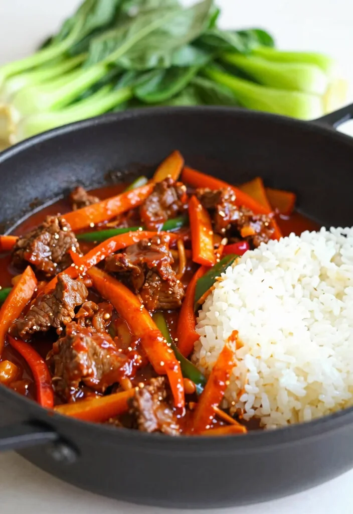 18 Easy Soy Sauce Beef Stir Fry Recipes - 7. Korean BBQ Beef Stir Fry 1