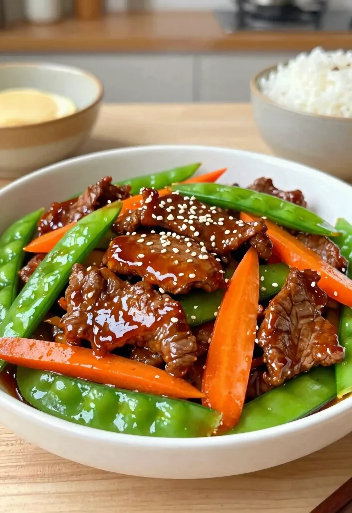 18 Flank Steak Stir Fry Recipes That Stay Tender - 12. Hoisin Glazed Flank Steak Stir Fry 1
