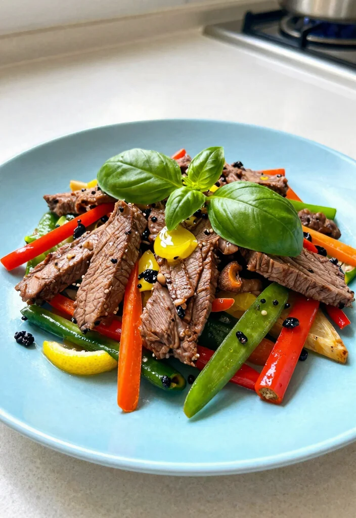 18 Flank Steak Stir Fry Recipes That Stay Tender - 13. Lemon Basil Flank Steak Stir Fry 1