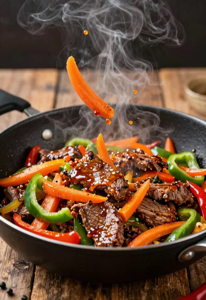 18 Flank Steak Stir Fry Recipes That Stay Tender - 2. Sweet and Spicy Flank Steak Stir Fry 1