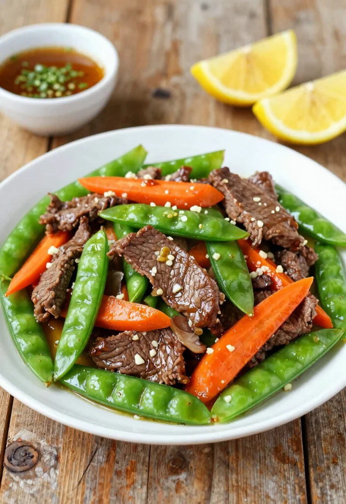 18 Flank Steak Stir Fry Recipes That Stay Tender - 4. Lemon Garlic Flank Steak Stir Fry 1