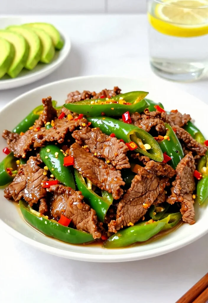 18 Flank Steak Stir Fry Recipes That Stay Tender - 5. Spicy Pepper Flank Steak Stir Fry 1