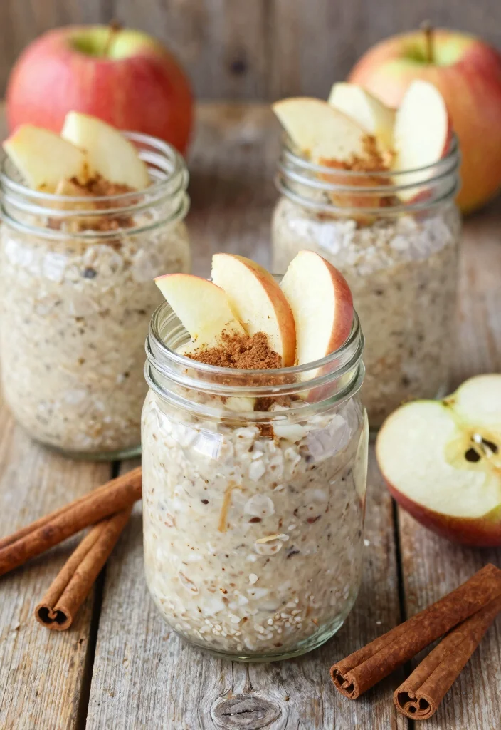 18 Gluten-Free Dairy-Free Meal Prep Recipes for Busy Families - 14. Apple Cinnamon Overnight Oats 1