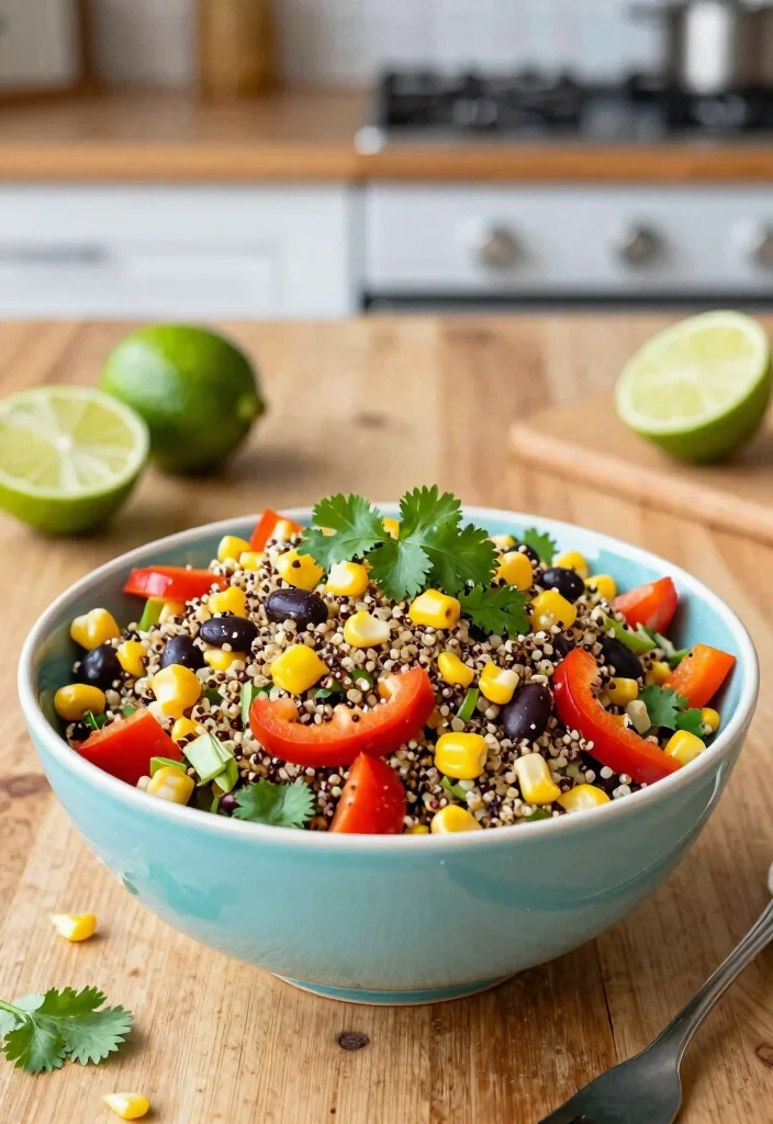 18 Healthy Vegan Meal Prep Recipes for Busy Professionals - 1. Quinoa & Black Bean Salad 1