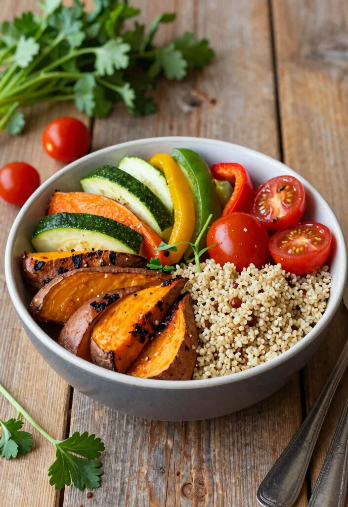 18 Healthy Vegan Meal Prep Recipes for Busy Professionals - 14. Roasted Vegetable Buddha Bowl 1