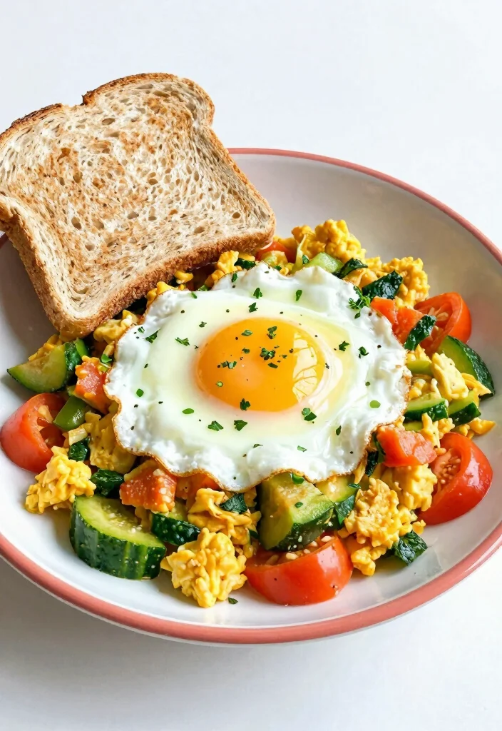 18 High Protein Breakfast Meal Prep Recipes - 14. Egg White and Veggie Scramble 1