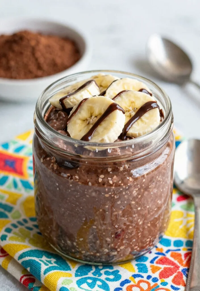18 High Protein Breakfast Meal Prep Recipes - 4. Chocolate Protein Overnight Oats 1