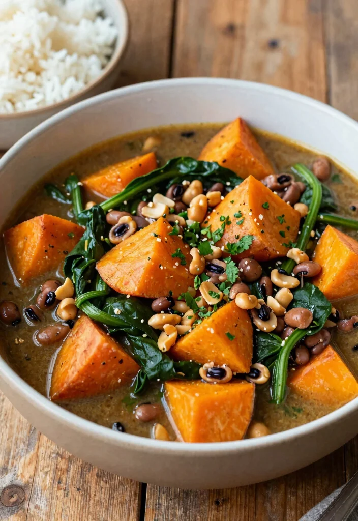 18 High Protein Vegan Meal Prep Recipes for Athletes - 18. Vegan Peanut Stew 1