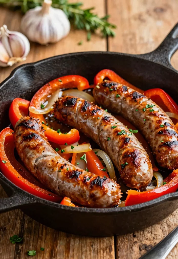 18 Keto Meal Prep Recipes for the Week - 10. Spicy Sausage and Bell Pepper Skillet 1