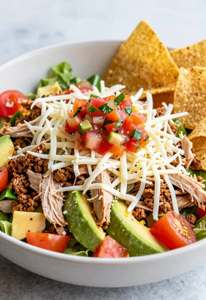 18 Keto Meal Prep Recipes for the Week - 13. Taco Salad with Ground Turkey 1