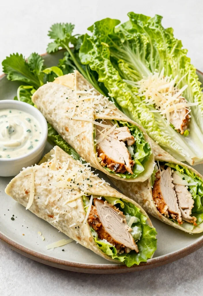 18 Keto Meal Prep Recipes for the Week - 8. Chicken Caesar Salad Wraps 1
