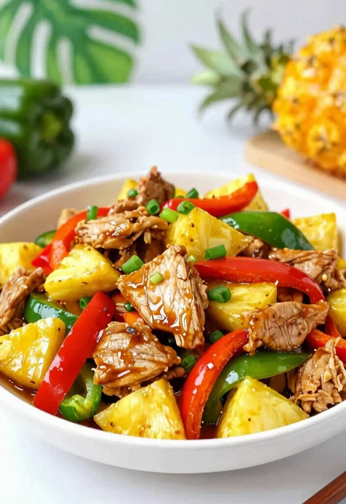18 Leftover Turkey Stir Fry Recipes For Quick Weeknight Meals - 5. Turkey and Pineapple Stir Fry 1