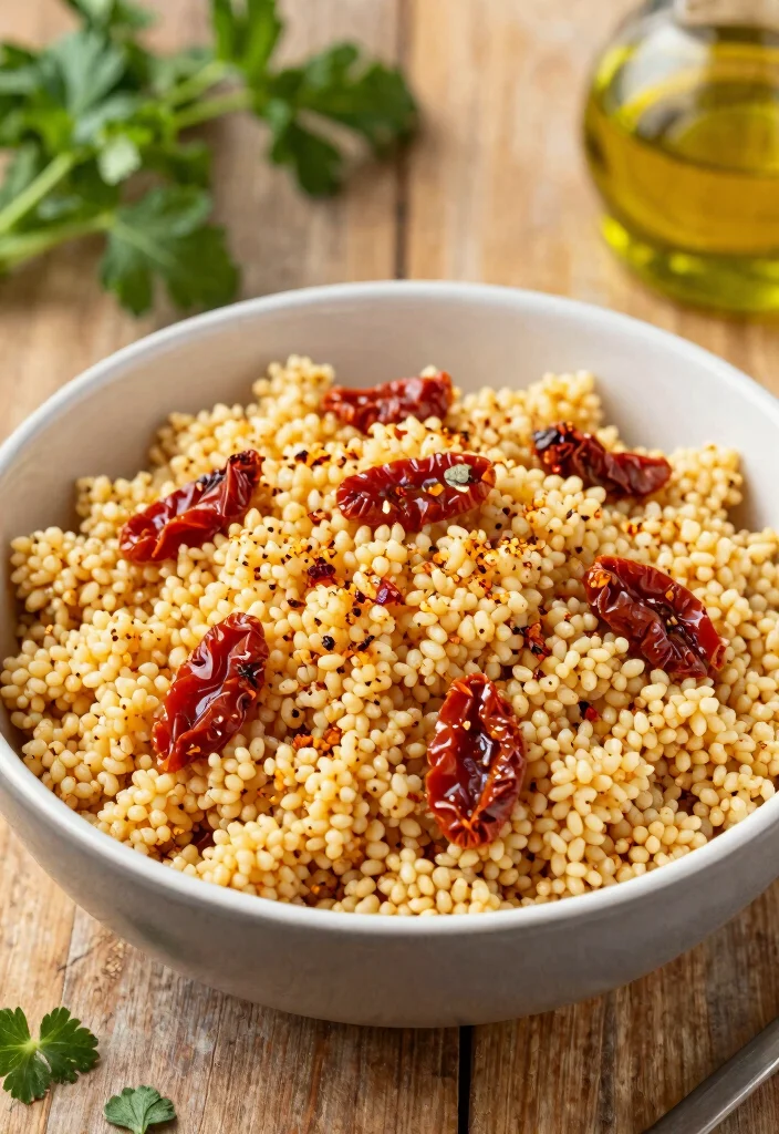 18 Mediterranean Diet Meal Prep Recipes for the Week - 11. Spicy Mediterranean Couscous 1