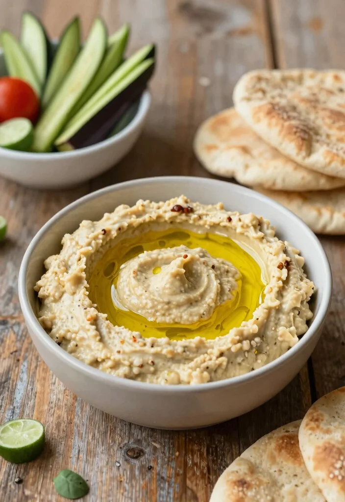 18 Mediterranean Diet Meal Prep Recipes for the Week - 16. Roasted Eggplant Dip (Baba Ganoush) 1
