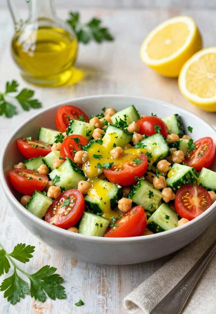 18 Mediterranean Diet Meal Prep Recipes for the Week - 5. Lemon Herb Chickpea Salad 1