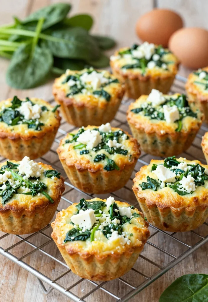 18 Mediterranean Diet Meal Prep Recipes for the Week - 7. Spinach and Feta Egg Muffins 1
