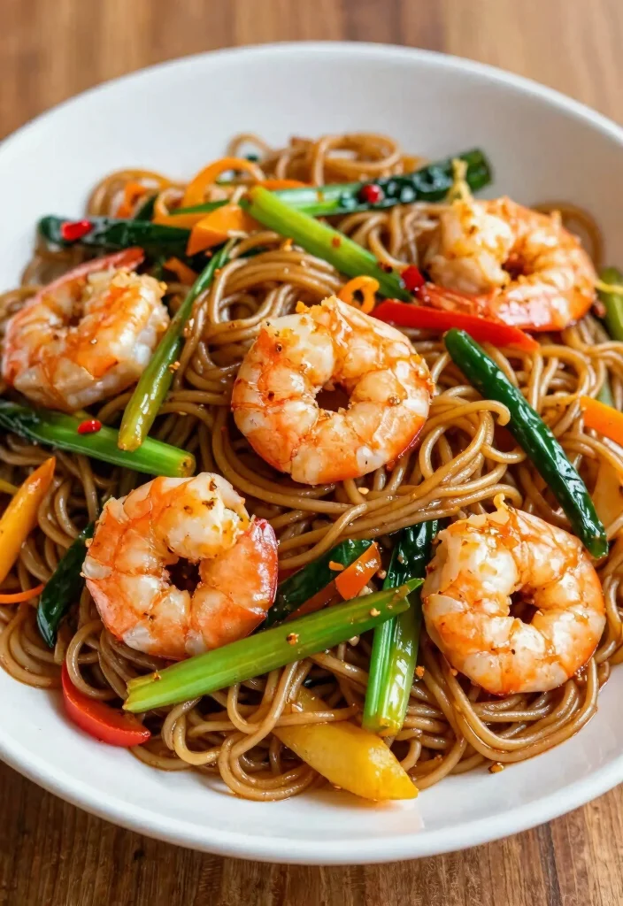 18 Shrimp Noodle Stir Fry Recipes For Quick Meals - 17. Veggie-Packed Shrimp Noodle Stir Fry 1