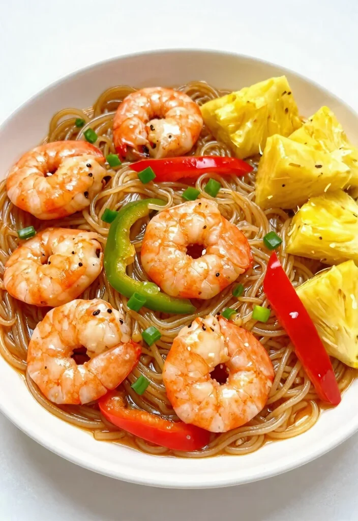 18 Shrimp Noodle Stir Fry Recipes For Quick Meals - 18. Sweet and Sour Shrimp Noodles 1